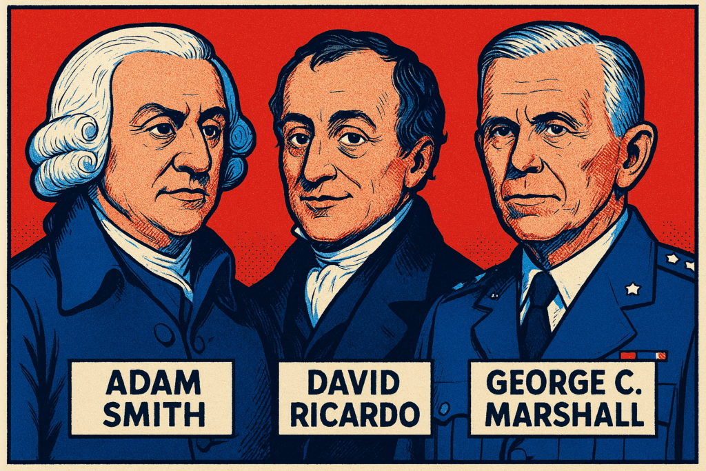 Adam Smith - David Ricardo - George C. Marshall