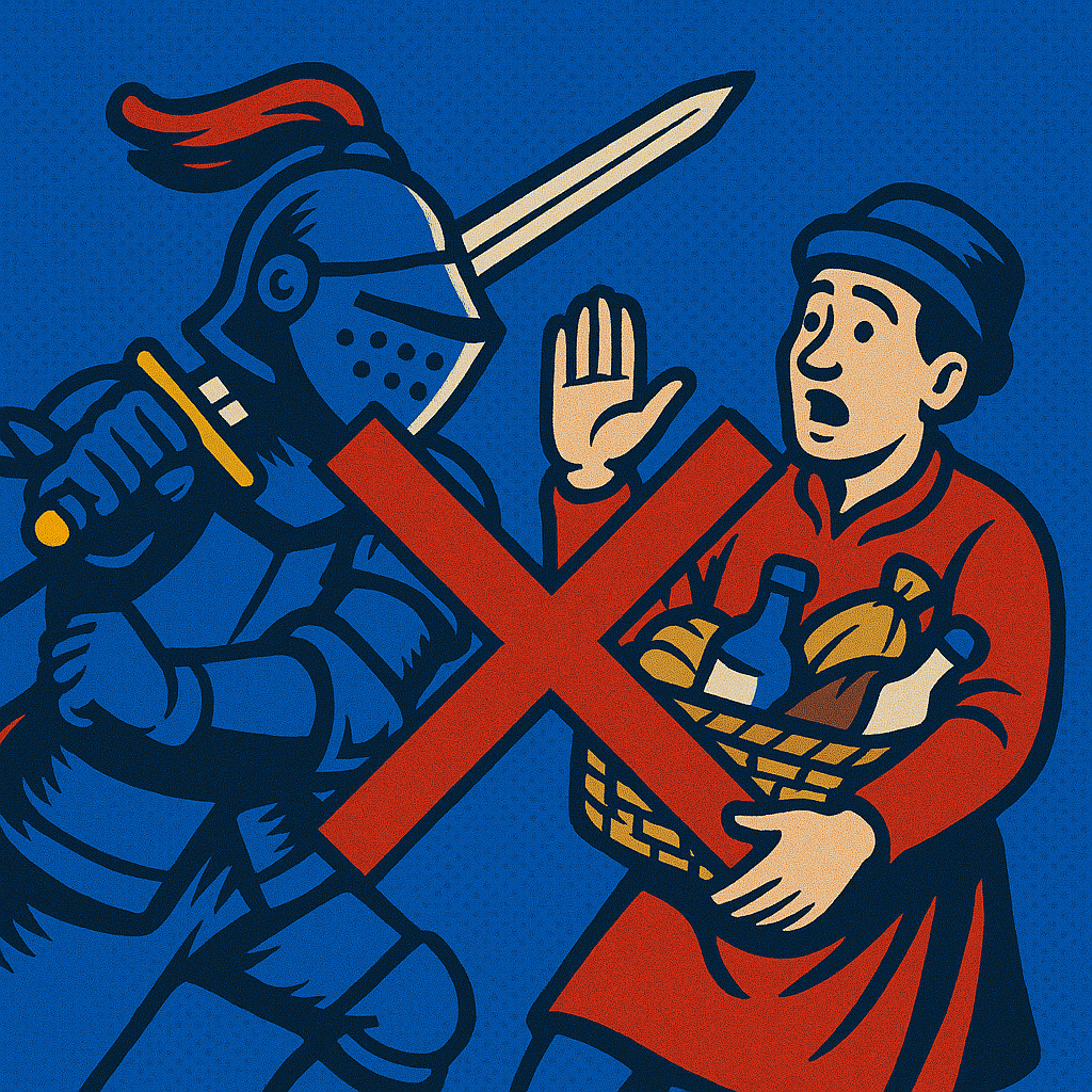 Eliminating Robber Knights and installing a state of law